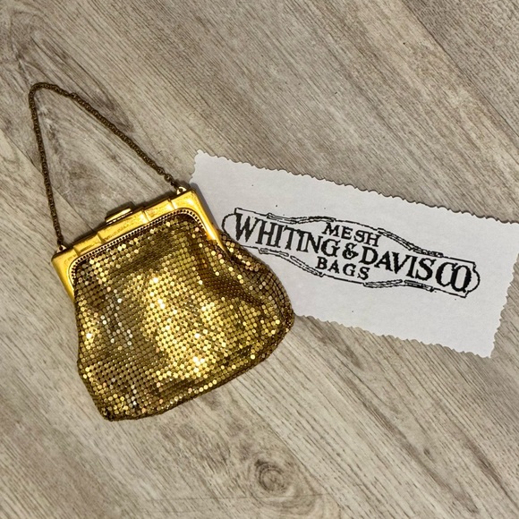 NEW Whiting & Davis Vintage Small Goldtone Metal Mesh Clutch/Evening Bag - Picture 5 of 8